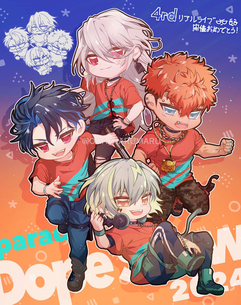 OGA_HARUMARU's tweet image. 4th リアルライブ開催おめでとう！
#パラライファンアート