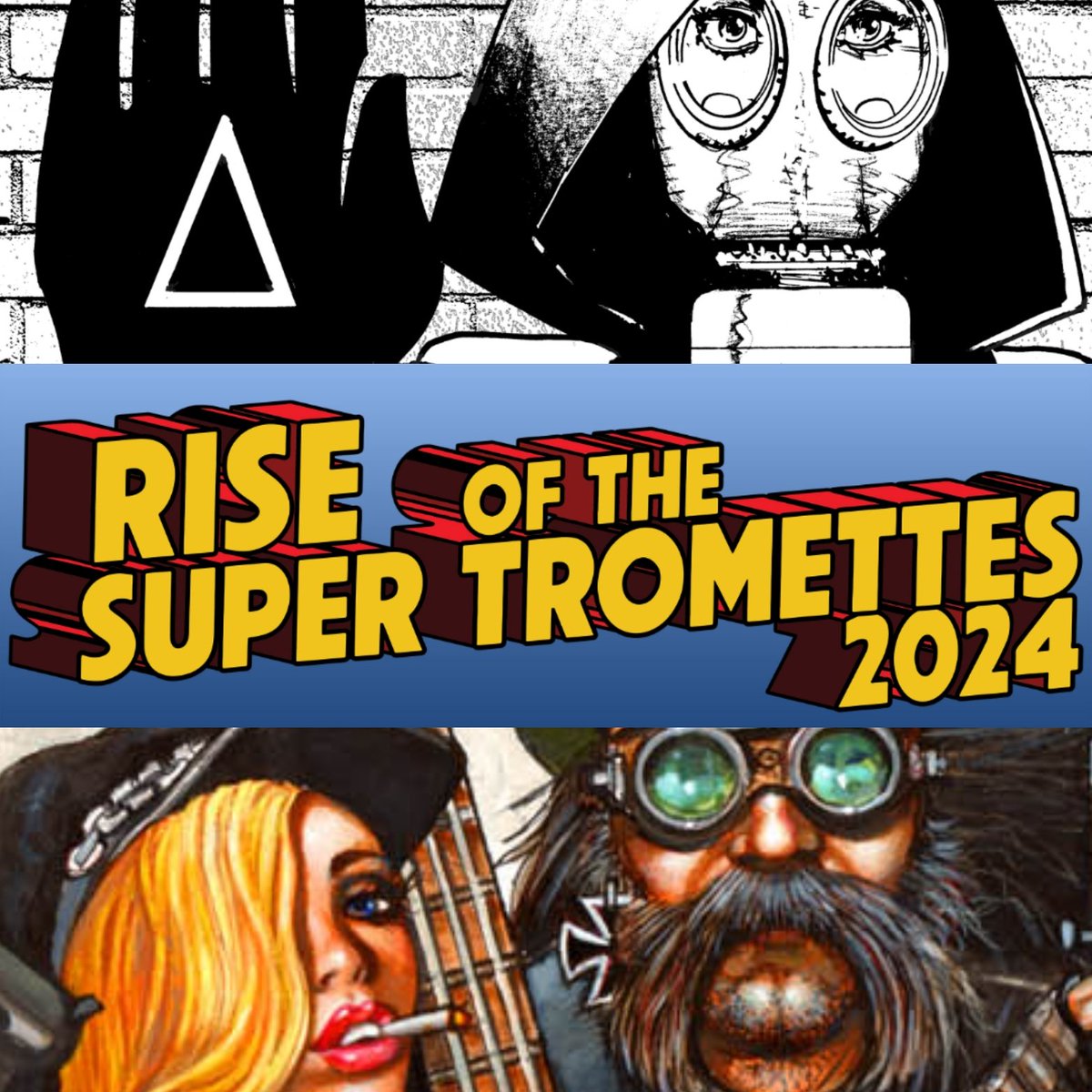 The real M C U MUSE CINEMATIC UNIVERSE ☆2024 LINEUP☆ -GASMASK GIRL -RISE OF THE SUPER TROMETTES -ROSE AND VIKTOR 2: AMERICAN HARDCORE @GasmaskGirl_ @Troma_Team @lloydkaufman @roseandviktor @undergroundfron