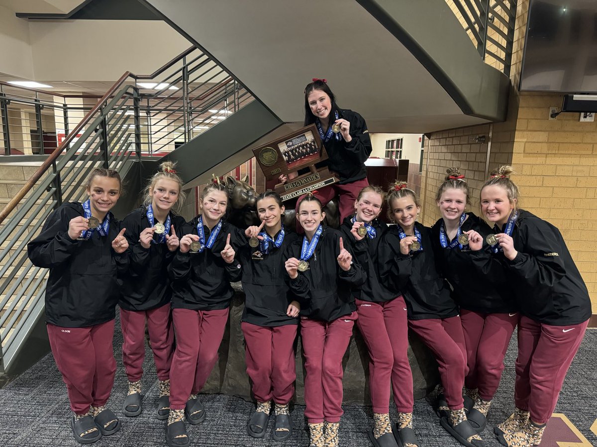 2024 State Champions! Your Cougars Gymnastics team. #gocougars