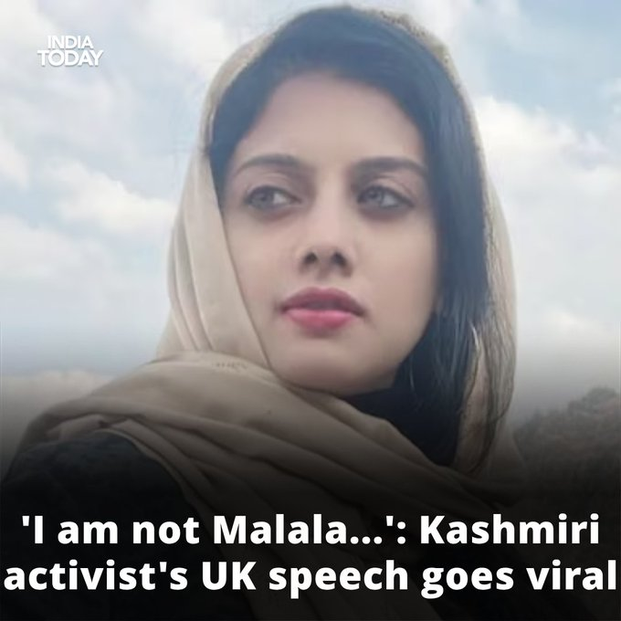 NEELAM_CH92's tweet photo. "I am free, and I am safe in my country India, in my home in Kashmir which is part of India," 

"I am not a Malala Yousafzai. 

#WeLoveKashmir #Kashmir_Is_India #Article370Movie #UniformCivilCode #DhruvRathee #Tejran #MarriageIn17Minutes #ReExam_RO_ARO https://t.co/WNkySuTCZU