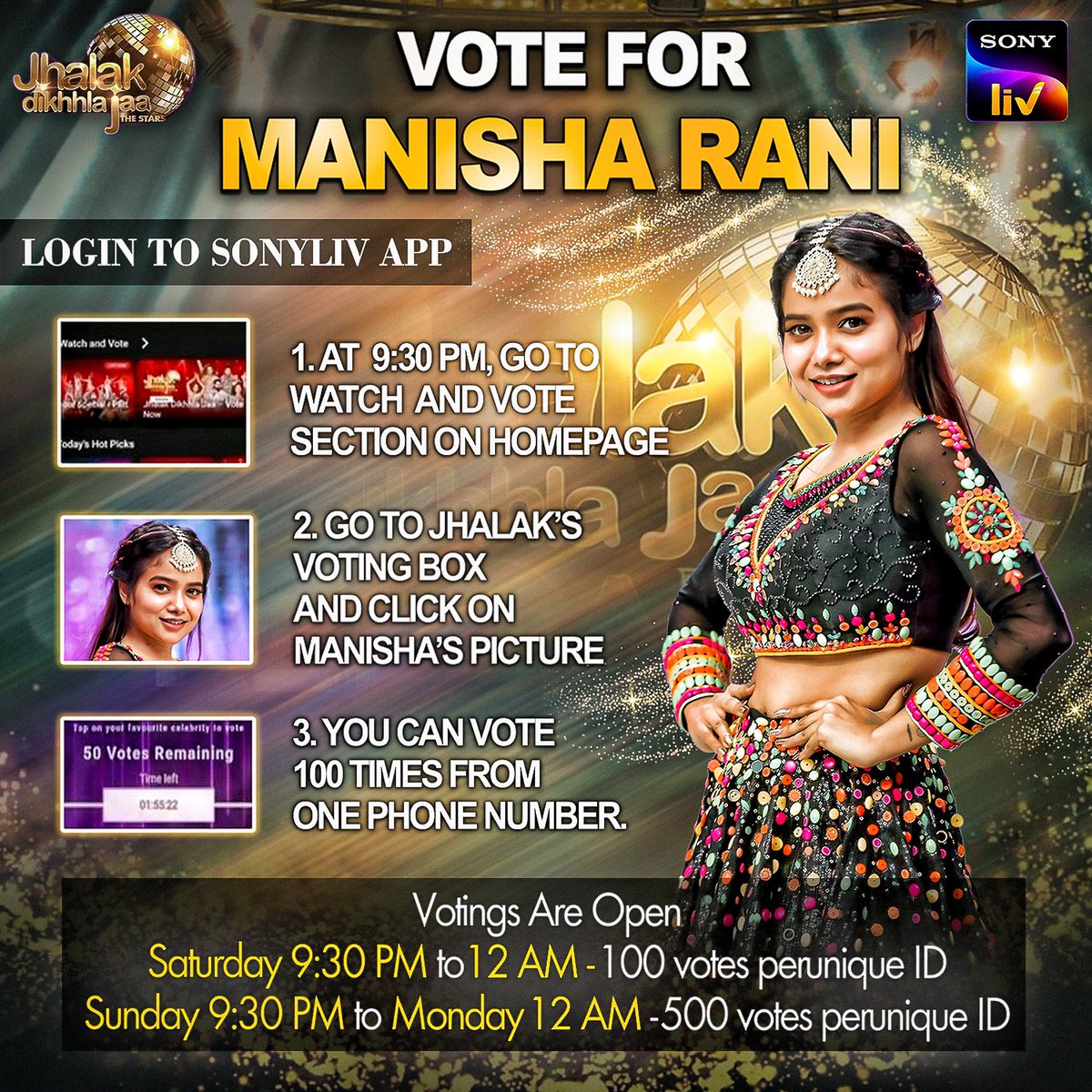 Bada wala Thank uuuuu my fans = Family

Bhar bhar ke vote kariye apni rani ko
East n west mere fans are the best🫶
Love u all dher sara❤️