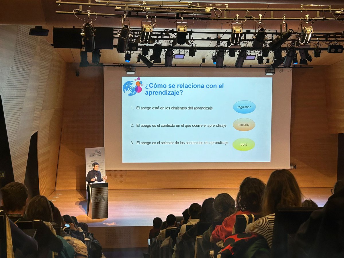 . @BerasteguiA nos habla en las #PruebasEdu sobre el #Apego como el prescriptor de los contenidos de #aprendizaje 🧠 @Educaixa @dgafprofesorado @Zientzia