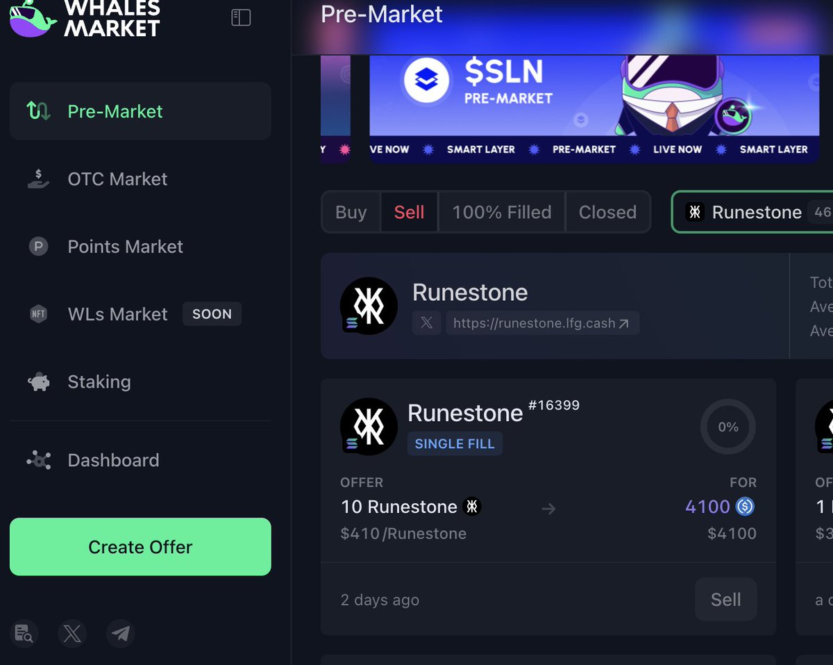I bought Runestone for 70 USD when the pre-market just opened.

Now, the bid is 4100 for 10.

It's up 585%, or 100%-fees if the seller defaults.

Additionally, since I have many wallets holding #ABC and other JPEGs on Ordinals, this will likely be my second 6-figure airdrop on