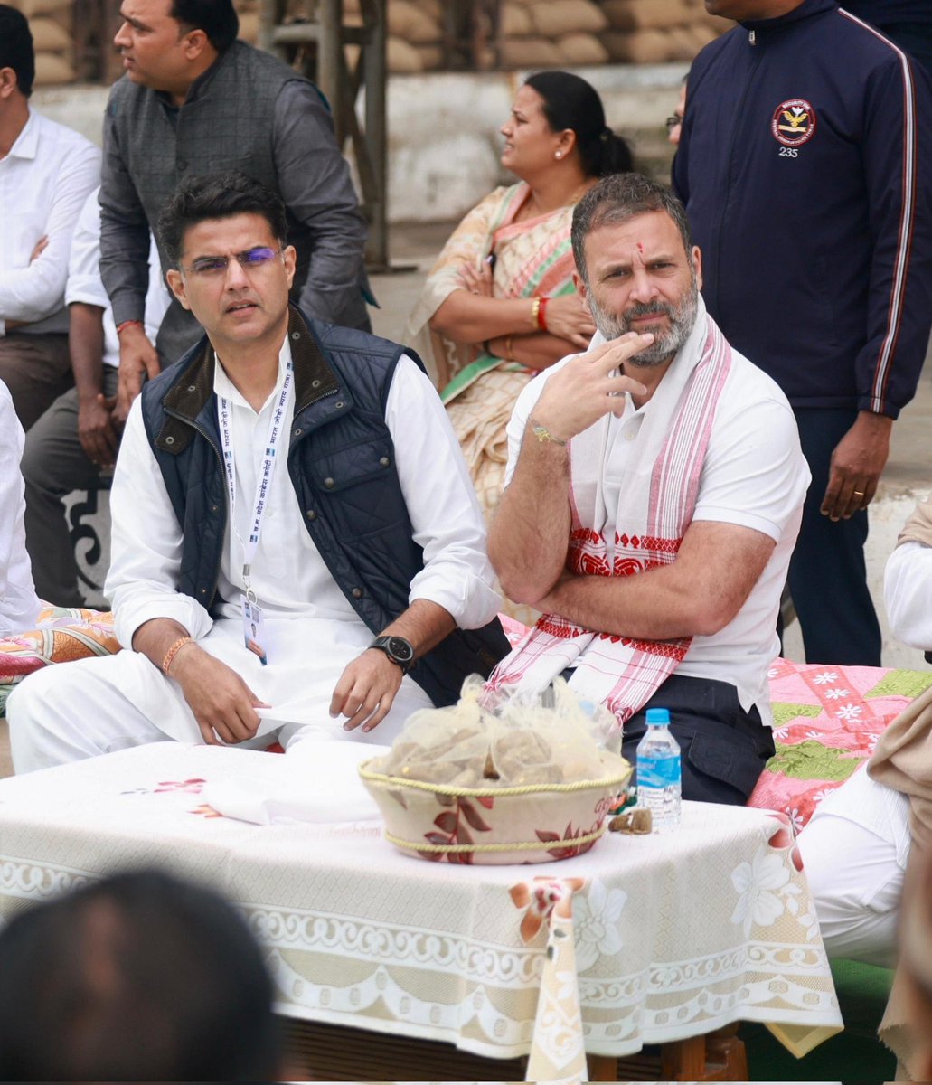 pal_peeplu's tweet photo. श्री Sachin Pilotजी कल सुबह 9 बजे जयपुर आवास से रवाना होकर धौलपुर में श्री Rahul Gandhi जी की #BharatJodoNyayYatra मे शामिल होंगें। https://t.co/g4GXJcb2Nh