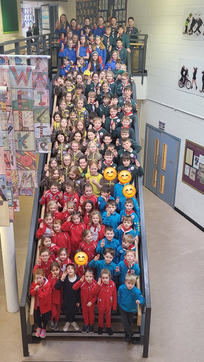 KingslandLearns's tweet image. Lots of pupils wore their uniforms on Thursday to celebrate World Thinking Day and Founders Day. It was also Kingsland's Birthday as we have been in this building for 14 years so we all sang Happy Birthday to Kingsland 🎉🎈#worldthinkingday #happybirthdaykingsland