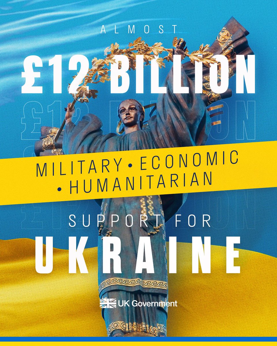 Ukraine’s security is our security.    Our military, humanitarian and economic support is an investment in the international rules that keep us all safe.    We will #StandWithUkraine for as long as it takes 🇬🇧 🇺🇦   #SlavaUkraini