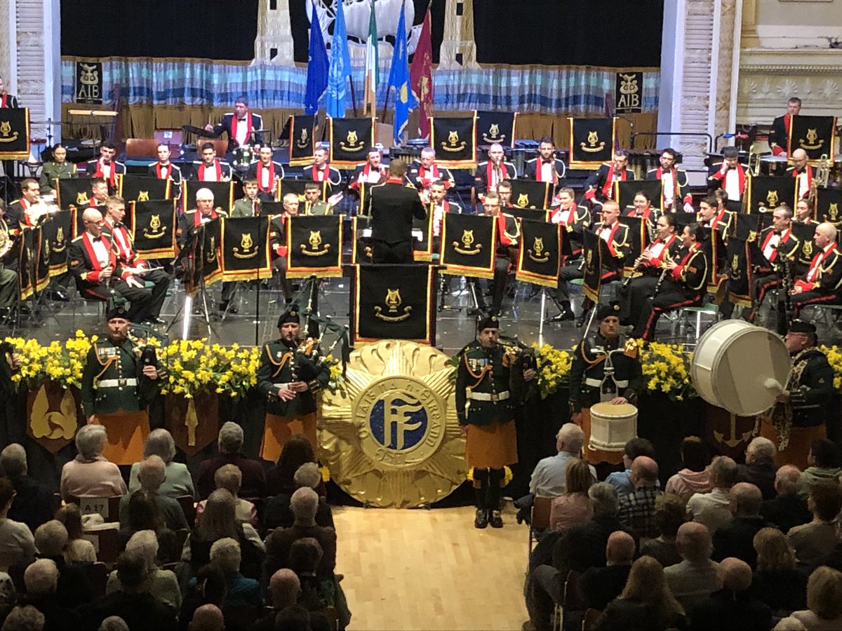 GOC 2 Brigade's photo from last nights @defenceforces Combined Bands Concert. This annual event is held in Cork City Hall, and raises funds for the Defence Forces Benevolent Fund.