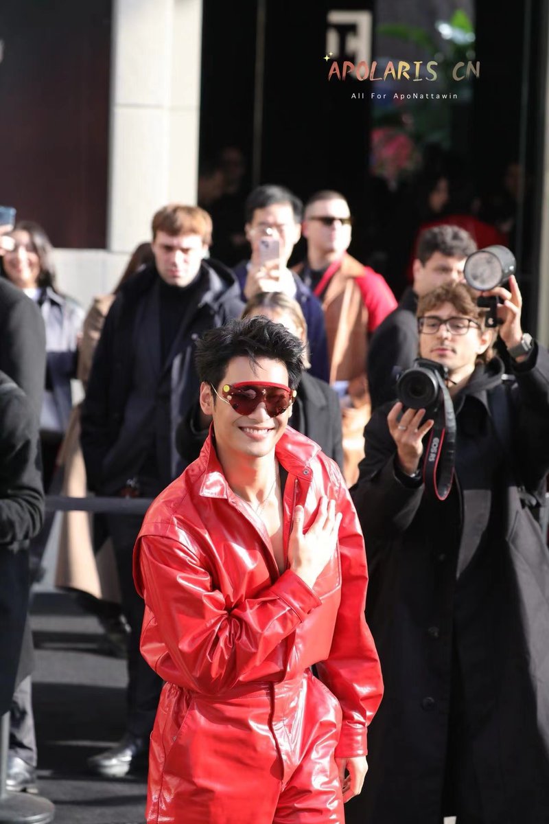 Apolaris_CN's tweet photo. ✨APO IN MILAN -Takes the stage with Ferrari Style-part 2  ✨

✨A true masterpiece🕶️ The perfect harmony between Apo and the allure of Ferrari Style💖💛

*all pics just straight out of cam

APO WITH FERRARI IN MILAN        

#ApoxFerraristyle
@Nnattawin1 @ferraristore
#ApoNattawin #FerrariFW24