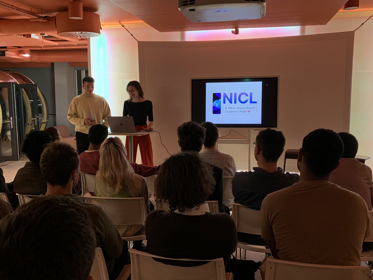 What a night... Thanks to everyone who turned out to @NeuroTechX's Buzz In Review 2024 earlier this week - and to our special guest speakers @WoodingtonBen (@Opto_Bio) and @DorianHaci (@MintNeuro) Stay tuned for more events later in the year!
