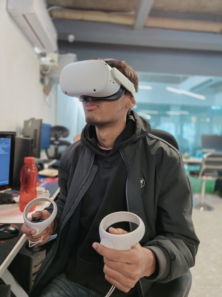 Diving into virtual realms with my Oculus VR! 🕶️ #VirtualReality #OculusAdventure #TechEnthusiast #VirtualReality
#Oculus  #TechAdventures #Gaming #TechLife
#FutureTech