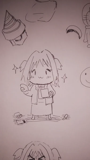 お化粧あさひ!
久しぶりに紙に描くのも良きですねぇ
「戻る」出来ないのが凄い不便に感じますが… 