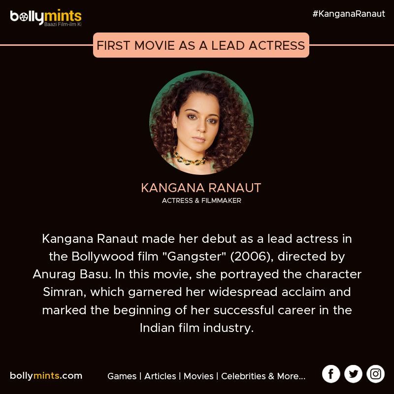 #KanganaRanaut's #First #Movie As A #Lead #Actress
#Gangster #AnuragBasu #Simran #EmraanHashmi #ShineyAhuja