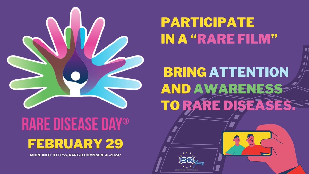 🌟 Mark on your 🗓️ Feb 29: It's International Rare Disease Day! @whitworth_group is creating something unique and special. If you're a scientist/clinician or living w/ a rare condition, show us what is rare to you! #RareDiseaseDay #RareFilm ➡️ rare-d.com/rare-d-2024/