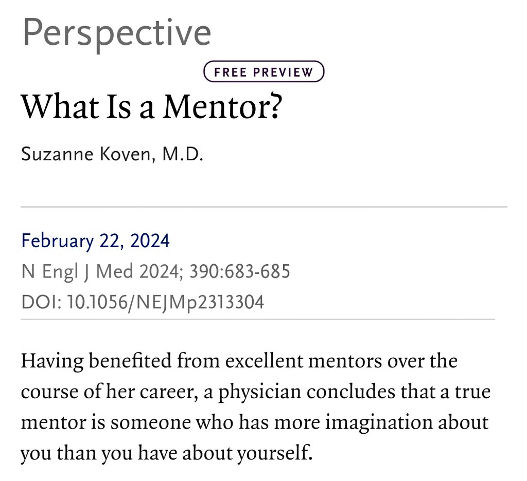 Love this description of a mentor!