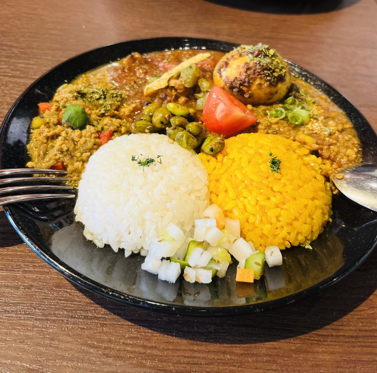 maki_ptg's tweet photo. makiちゃんお気に入り🧚‍♂️
スパイスカレーカレーコレクション👳🍛✨

...毛穴開く感覚が好きやねん😆w

#スパイスカレーは薬膳料理
#きっと美容にも良きなはず
#美味しいスパイスカレー探し中 https://t.co/yqT4hqiif5