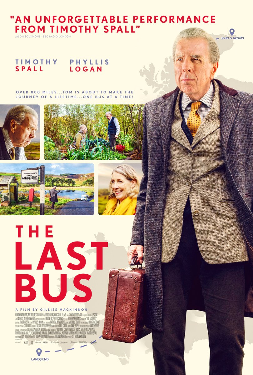 Tonight I need a feel good movie and even though it sounds sad I love me an English film. Thanks to Molly @noirgal17 for the recommendation. 

#NowWatching #106 'The Last Bus' (2021) with #PhyllisLogan #TimothySpall #LetsMovie #Drama #2024MyMovieList