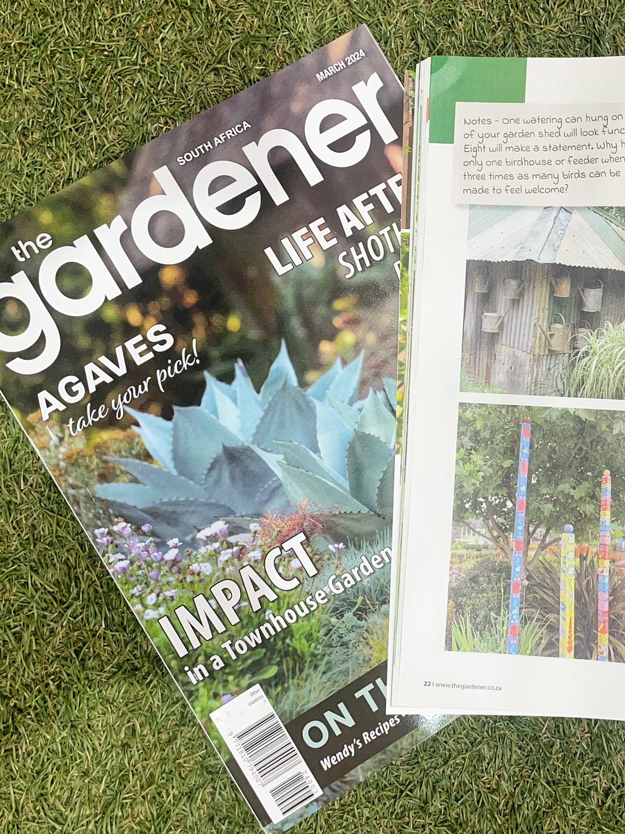 EckardsGarden's tweet photo. Nothing beats paging through our favourite magazine, The Gardener and spotting Eckards in the latest issue of the March copy features our Friendship Poles in our famous circle garden 🌸  #eckardsgarden #eckardscircle https://t.co/vxxYUiXfEx