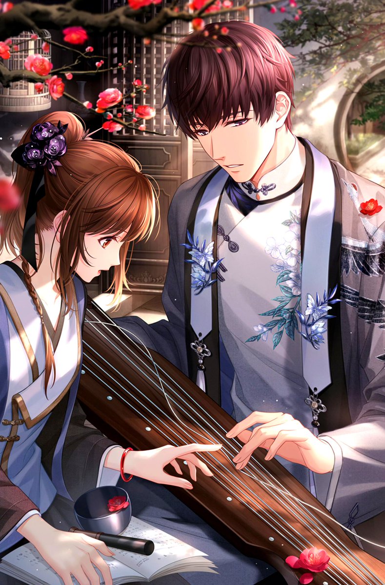 DailyLucien's tweet photo. Lucien's traditional chinese attire got Buttetfly accessory,He exudes soft aura while playing guqin 🎼🦋💜 When Its string broke, His expression was so adorbs 🤭 || Appreciation Tweet #415 ||

#Lucien #MLQC #许墨 #恋与制作人 #허묵 #러브앤프로듀서 #許墨 #戀與制作人 #シモン #恋プロ https://t.co/LgFoOfMqaz