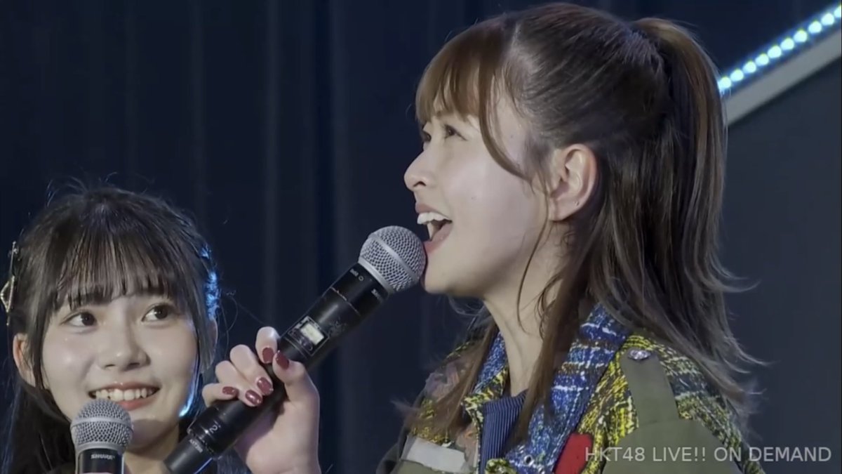 yuinalabyrinth1's tweet photo. 最後の挨拶で、メンバーさんを焦らすタイミングで、2年目も頑張りますので、と言ってしまい、直後に「ごめ~ん」という、はなさん
#ここにだって天使はいる公演 #TeamIV
#HKT48 #松岡はな https://t.co/TySx4uYu9t
