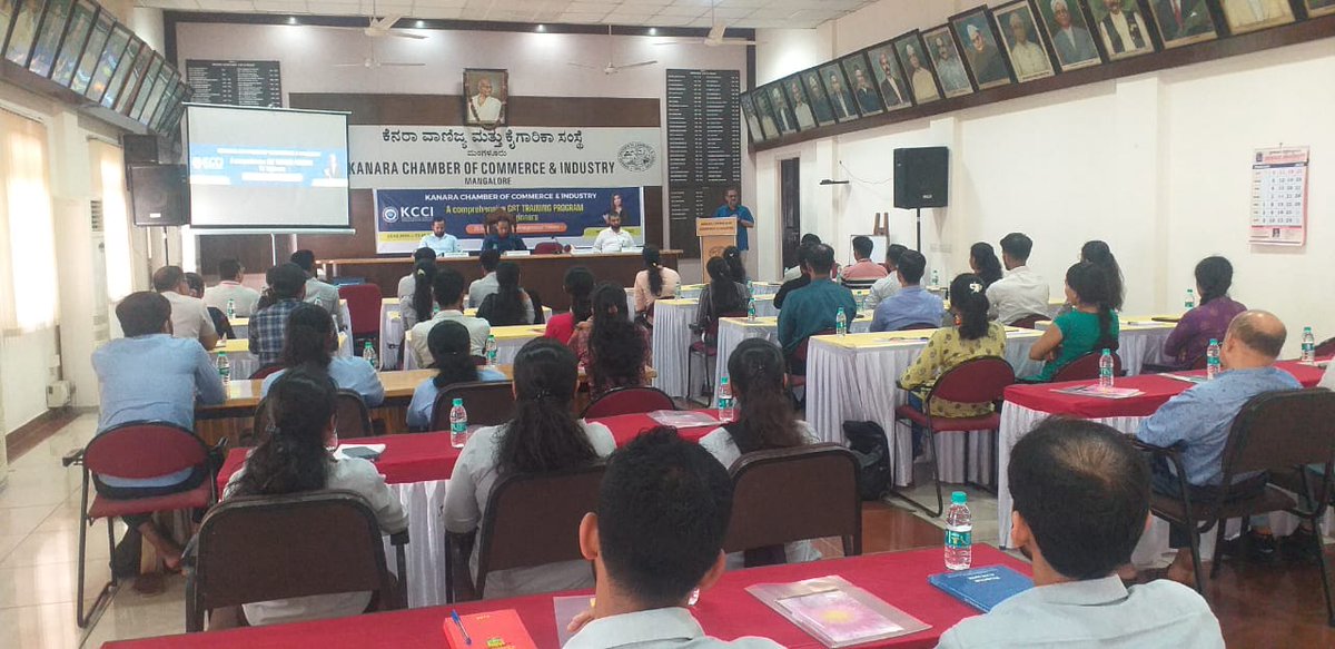 KCCI started a comprehensive GST Training Program for the beginners from 23rd February, 2024 at KCCI Meeting Hall, Bunder, Mangalore. A 25 hours training program will be continued by the experienced trainers every Friday and Saturday up to 23rd March, 2024.