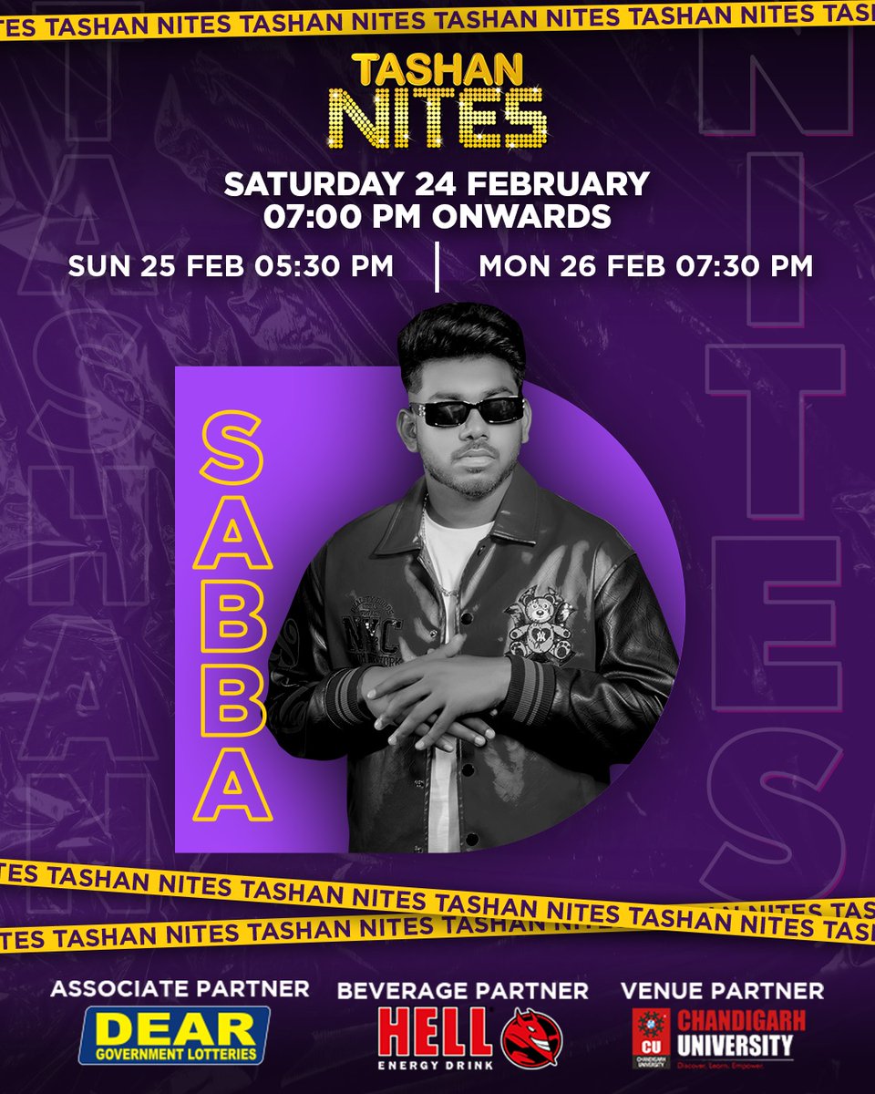 Are you all ready for Tashan Nites? See you all on 25th Feb at 5:30 PM and 26th of Feb at 7:30 PM 2024 onwards only at @9xtashanofficial #tashan

And we’re back with Full Tashan 
With #Sabba

Get ready for a Blast

#9xtashan #tashannites #music #events #live #singer #performance