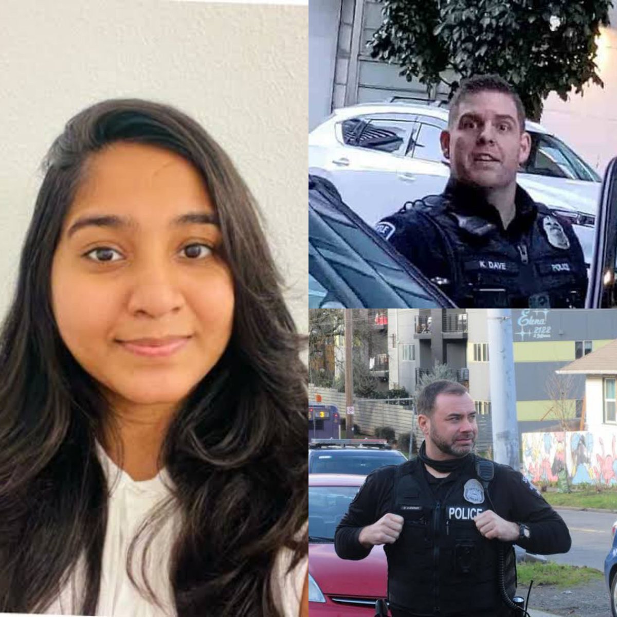 AskAnshul's tweet image. She is Jaahnavi Kandula, an Indian student from Andhra Pradesh who was studying in USA.

She was killed after being hit by a speeding police car driven by policeman Kevin Dave in January 2023.

8 months later, a bodycam video of Daniel Auderer, who is Vice President of the…