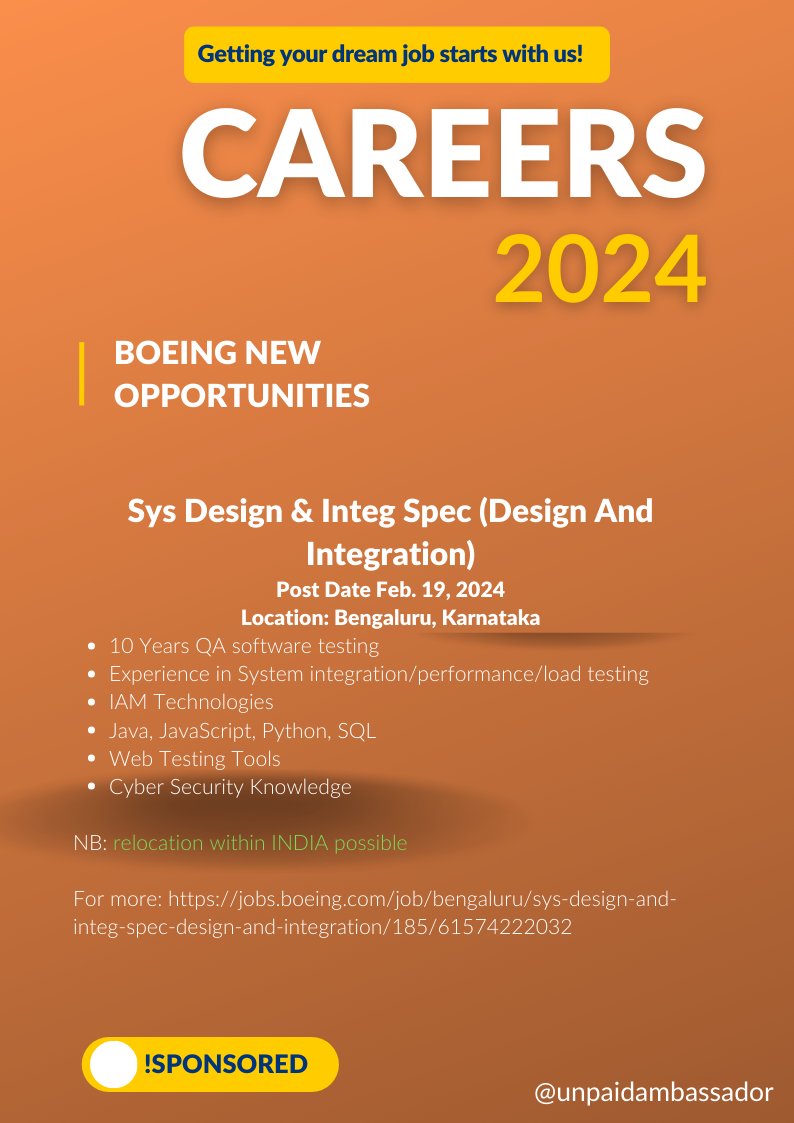 datameadow's tweet image. #DevSecOpsJobs
#DevSecOps
#Beoing
#ApplyJobs
#IndiaJobs
#ReduceUnemployment
#Mobility