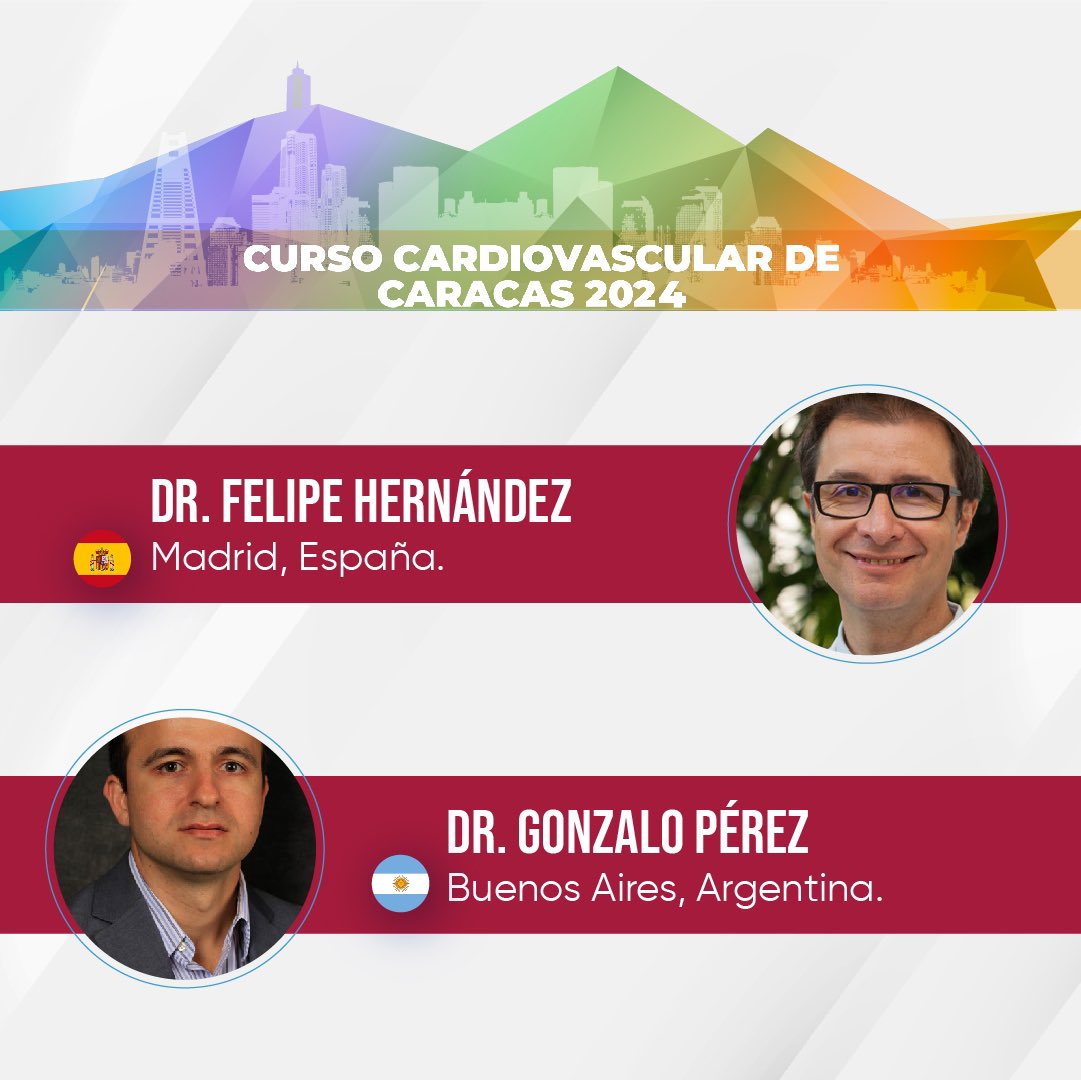 Gonzalo Perez (@gonzaeperez) on Twitter photo Este jueves 29/2 los esperamos en 3C
“Curso Cardiovascular Caracas”
Muy contento de ser parte de este gran evento académico con colegas y amigos de 🇻🇪
<a href="/DrPontecarlosi/">Carlos I Ponte N</a> <a href="/torresviera/">José Miguel Torres Viera</a> <a href="/mencardio/">Ivan Mendoza</a> <a href="/HeliodoroRodri5/">Heliodoro Rodriguez</a> <a href="/jjamaro/">Juan José Amaro A</a> <a href="/CardiologiaSVC/">Sociedad Venezolana de Cardiología</a>
Inscripción linktr.ee/svcardiologia Este jueves 29/2 los esperamos en 3C
“Curso Cardiovascular Caracas”
Muy contento de ser parte de este gran evento académico con colegas y amigos de 🇻🇪
<a href="/DrPontecarlosi/">Carlos I Ponte N</a> <a href="/torresviera/">José Miguel Torres Viera</a> <a href="/mencardio/">Ivan Mendoza</a> <a href="/HeliodoroRodri5/">Heliodoro Rodriguez</a> <a href="/jjamaro/">Juan José Amaro A</a> <a href="/CardiologiaSVC/">Sociedad Venezolana de Cardiología</a>
Inscripción linktr.ee/svcardiologia