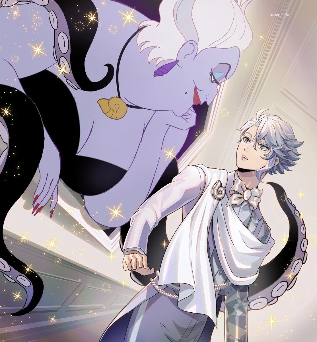 ✨️
最高の推し、出会えたことに感謝🐙💜
大好きだよ〜〜〜〜！！！！
✨️

#アズール・アーシェングロット誕生祭2024