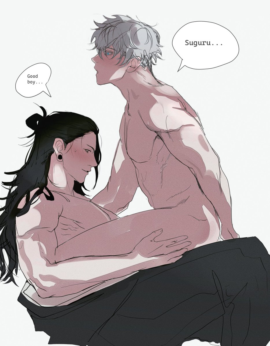 ogata69's tweet photo. Thanks to everyone Geto could undress Gojo! 🥳

🖤🤍 #gego https://t.co/OqnyEi2tey