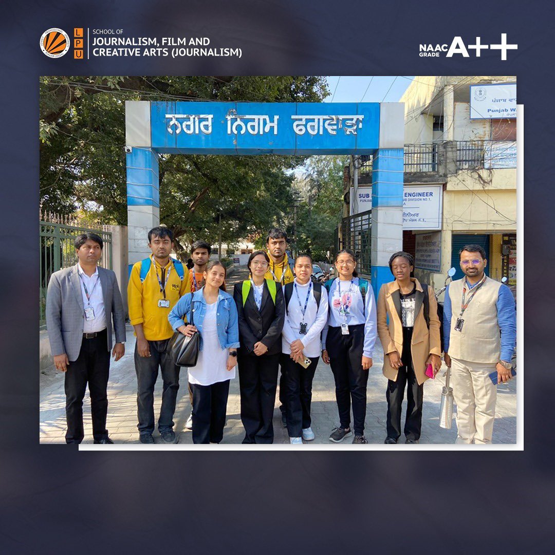 An enriching experience for our Journalism students today as they visited the Municipal Corporation Phagwara! 🏛️ Exploring local issues firsthand, they're gaining valuable insights into news reporting and its impact on our community. 📰👥 #JournalismEducation #CommunityEngagement