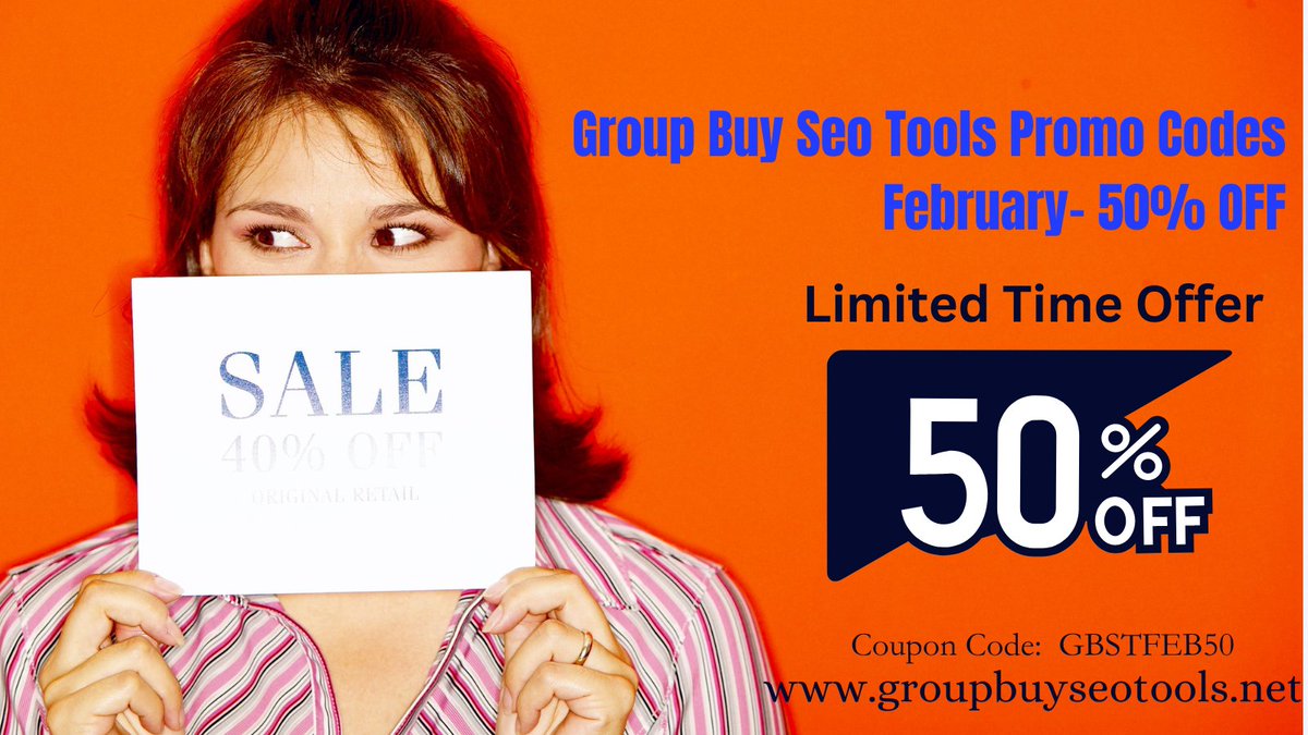 Get ahead of the SEO game with our Group Buy Seo Tools! 💪 Unleash your website's potential and skyrocket your rankings 🚀 Don't miss out on our February offer: 50% OFF! 😱 #SEOtools #GroupBuySeo #BoostYourRankings #FebruaryOffer
👉pinterest.com/groupbuyseotoo…