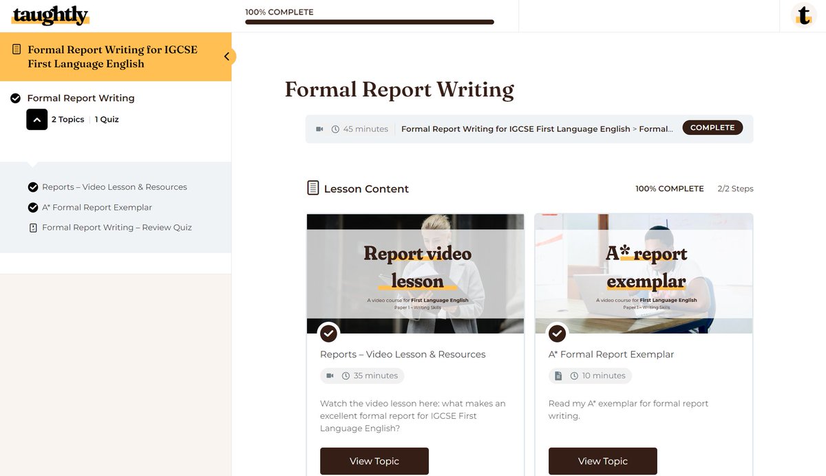TaughtlyUK's tweet image. ✨Free Report Writing✨ course for IGCSE First Language English: t.ly/Qs_wV
Video lesson, exemplar report and quiz!
#igcse #igcseenglish #caie #cie #teachertwitter #teamenglish #edutwitter
