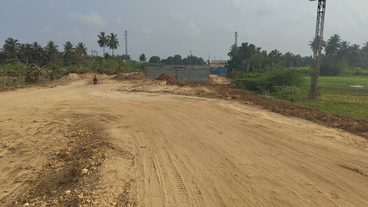 Sibistp's tweet photo. Update #NH45C Vellar River Bridge Update. The bridge was completed. Sethiythope bypass is almost complete, with two months of work pending. https://t.co/THPlEjqdqX