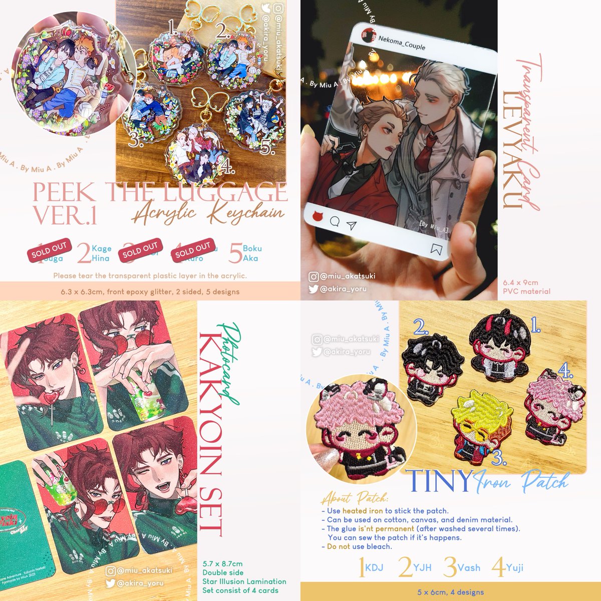 iovetines's tweet image. RTs♡ [MY GO 🇲🇾 - #iovegos]
ORV, JJK, KNY, CSM ++ Fanmerch (@akira_yoru)

🏷️RM17-68
📅Closes: March 9 • 4 P.M.
💸2nd payment needed
🎁Freebies✅
💌Order form: forms.gle/V69uvi8yoy4JMA…

#pasaranimeMY @pasaranimeMY