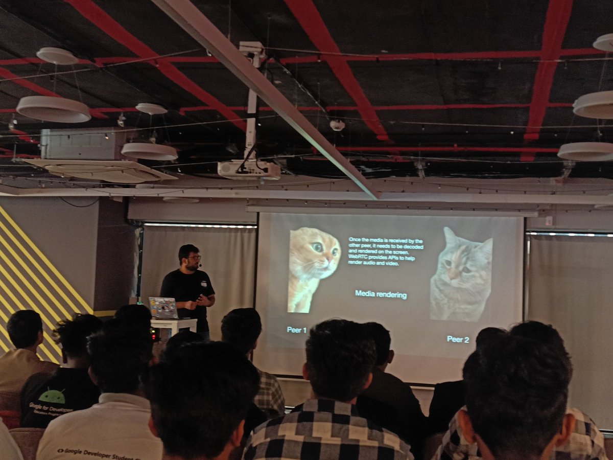 rudrapratik30's tweet image. Amazing talk by @adityathakurxd on Flutter WebRTC at #FlutterPulse by @FlutterNagpur
Got to know about how to enable real time communication in flutter apps.
#FlutterNagpur @laksh_devsigner @praful0203