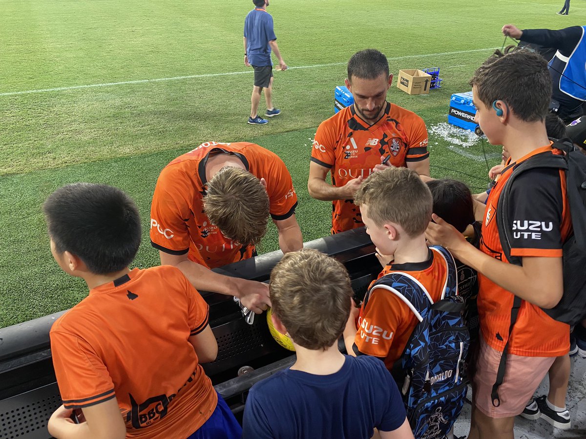 Adam Westerink (@adamwesterink) on Twitter photo These guys loved their 1st <a href="/brisbaneroar/">Brisbane Roar FC</a> experience last night. They loved getting the player signatures at the end. They weren’t quite able to convince the ground staff to let them have the match ball, but loved everything else! These guys loved their 1st <a href="/brisbaneroar/">Brisbane Roar FC</a> experience last night. They loved getting the player signatures at the end. They weren’t quite able to convince the ground staff to let them have the match ball, but loved everything else!