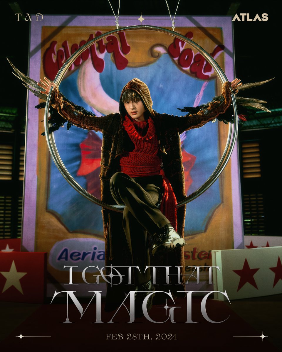 ATLASofficialTH's tweet image. TAD | Key Visual 

ATLAS - I Got That Magic  
February 28, 2024 | 7 PM [ICT]
YouTube : ATLAS 

#ATLASIGotThatMagic_KeyVisual 
#TadATLAS
#ATLAS_COMEBACK2024
#ATLAS_th #ATLASth
#XOXOentertainment 
#TPOP