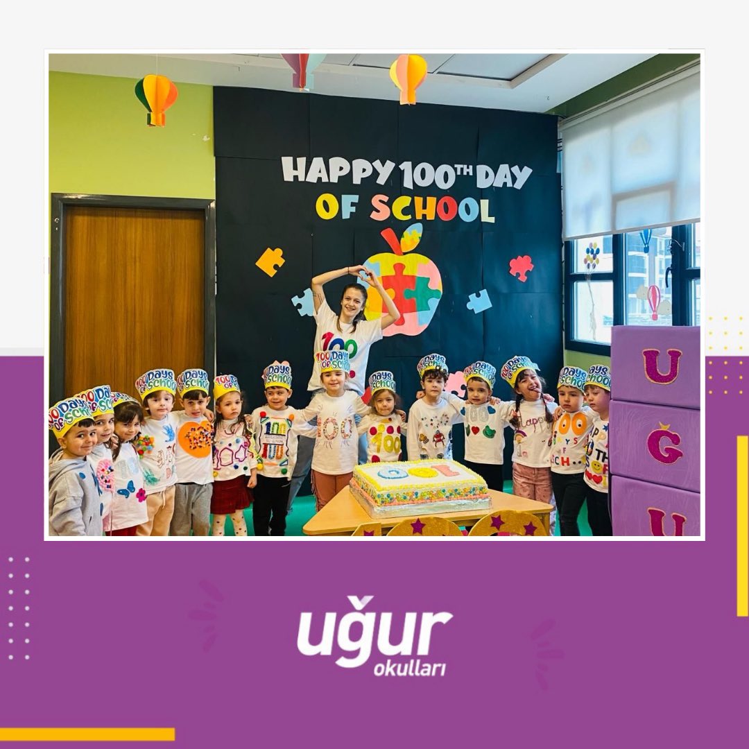 Okul öncesi öğrencilerimizle Cumhuriyetimizin 100. Yılında 100 mutlu günü geride bıraktık.💜

Etkinlikler, müzik ve eğlence eşliğinde 100. Gün partimizi kutladık💫🎈🎊🎉