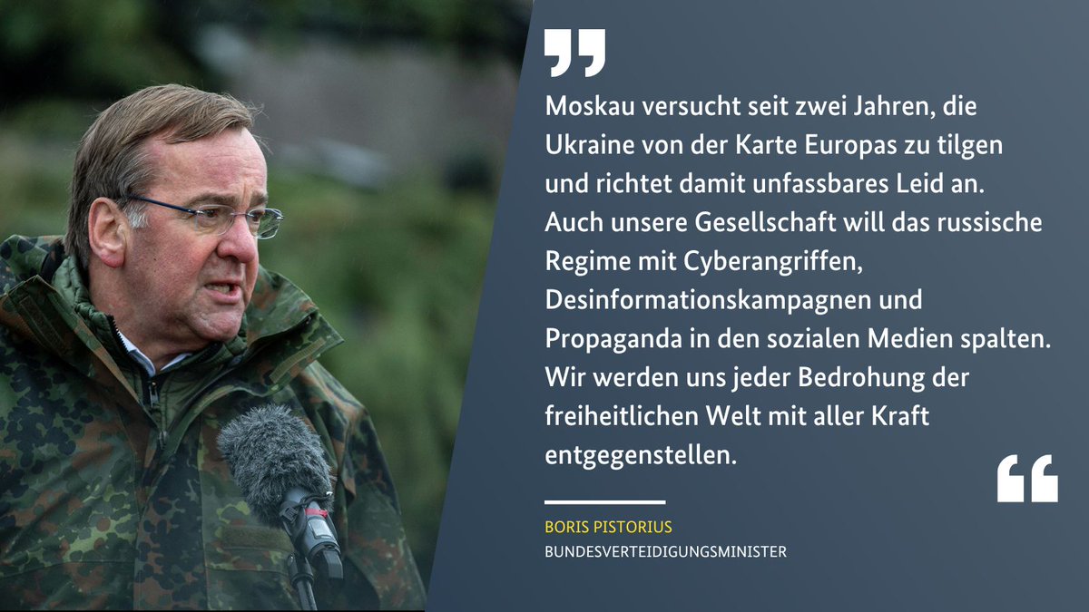 Der 🇷🇺 Angriff auf die gesamte #Ukraine jährt sich heute zum 2. Mal: Wir gedenken der zahlreichen Opfer. Deutschland unterstützt die 🇺🇦 „as long as it takes“. Die Stärke des Rechts muss sich durchsetzen, nicht das Recht des Stärkeren. #StandwithUkraine