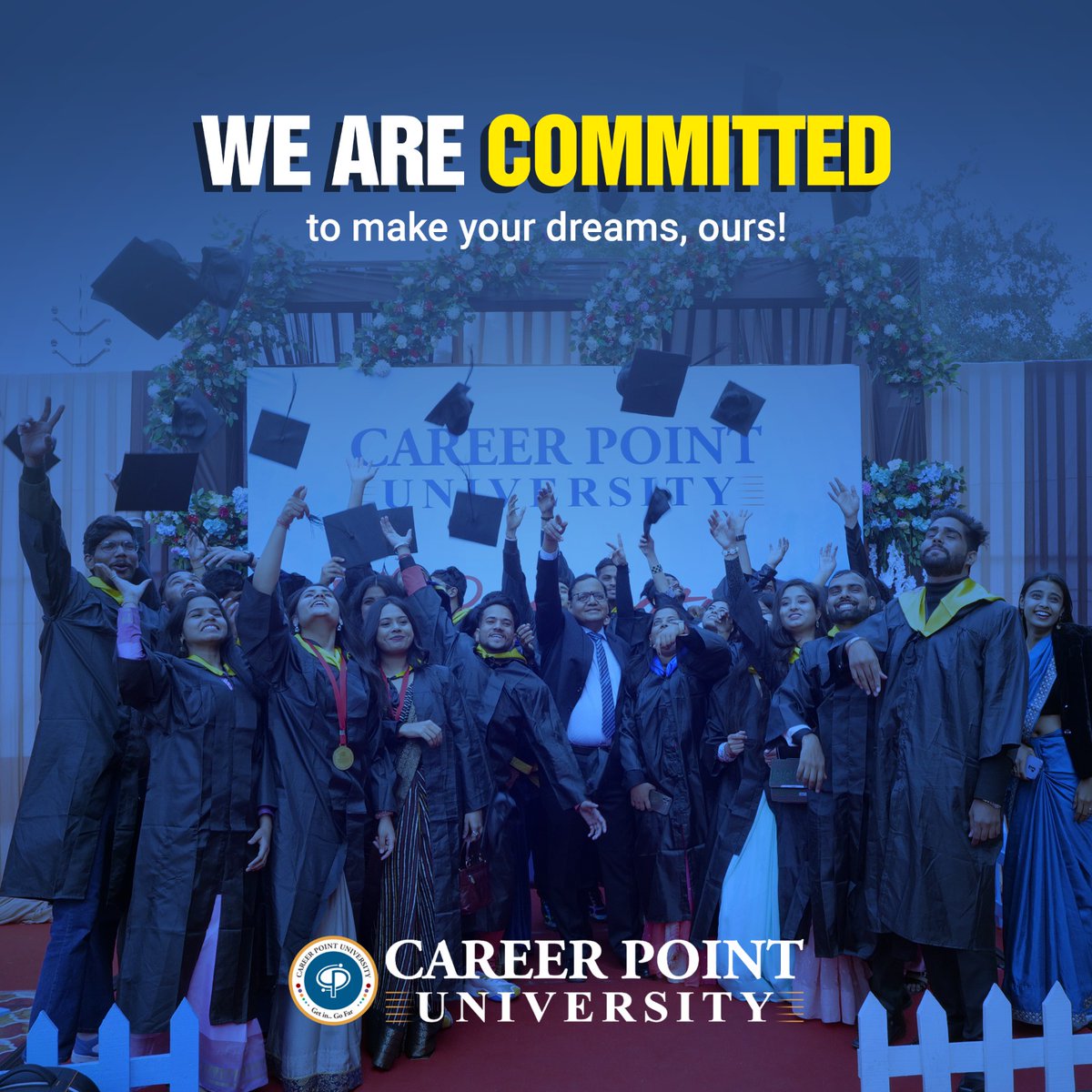 Join CPU on a journey where your dreams become our driving force. Together, we're committed to turning aspirations into achievements, making every dream of yours a shared triumph.

#CareerPointUniversity #CPU #CPUKota
#DreamTogether #AchieveTogether #topuniversities