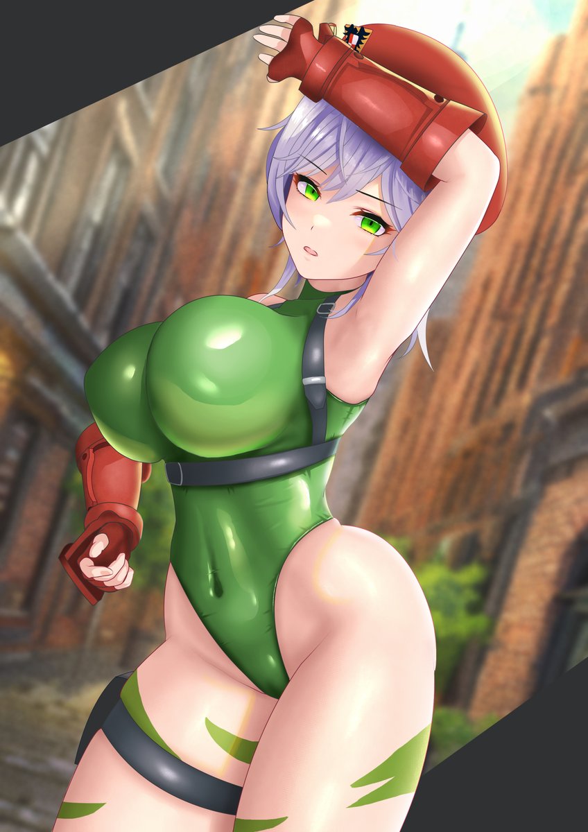 #ドルウェブ 咲良さんがどことなくイギリスの特殊部隊出身の格闘家っぽいハイレグスーツを着ているぞ!!🦅 