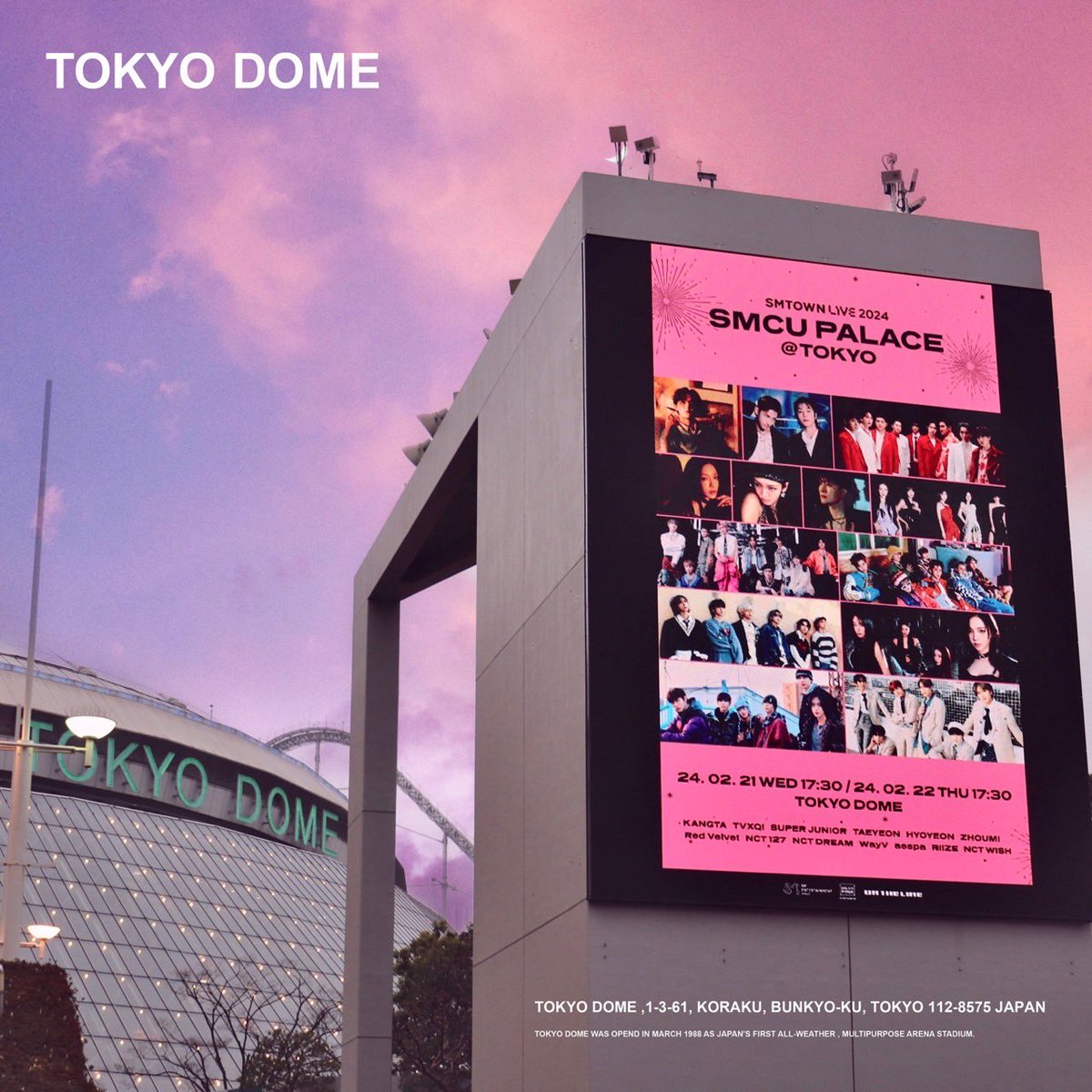 tokyodome1988_'s tweet photo. 2024.2.21[WED]-22[THU]
SMTOWN LIVE 2024 SMCU PALACE@TOKYO

世界中から注目を集める、
豪華12組が #東京ドーム に集結🌐

20回目を迎える本公演では、
スペシャルコラボレーションなど
東京ドームを沸かせました🔥
　　　　　　　　　　　　　
#SMTOWN2024 
#SMTOWN_LIVE_2024 #SMCU_PALACE_TOKYO https://t.co/RLgZZCewqx