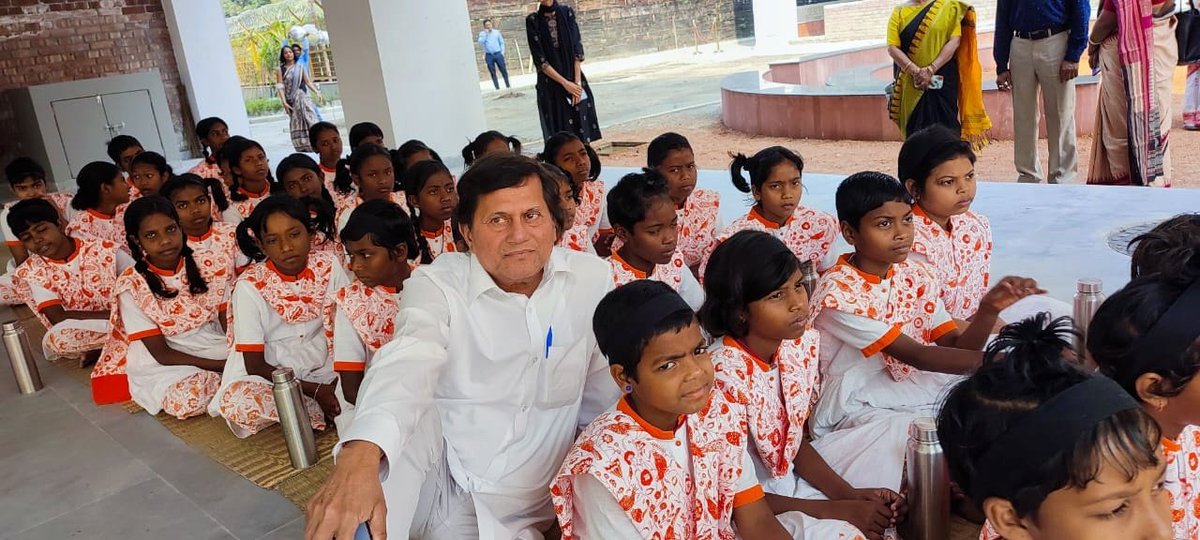 achyuta_samanta's tweet photo. Ms. Gupta's vision, sparked by her visit to KISS six years ago, is now a reality, and I am proud to have offered strategic guidance and support. As this school is dedicated to girls' empowerment, it holds a special place in my heart. https://t.co/qD841VO12j