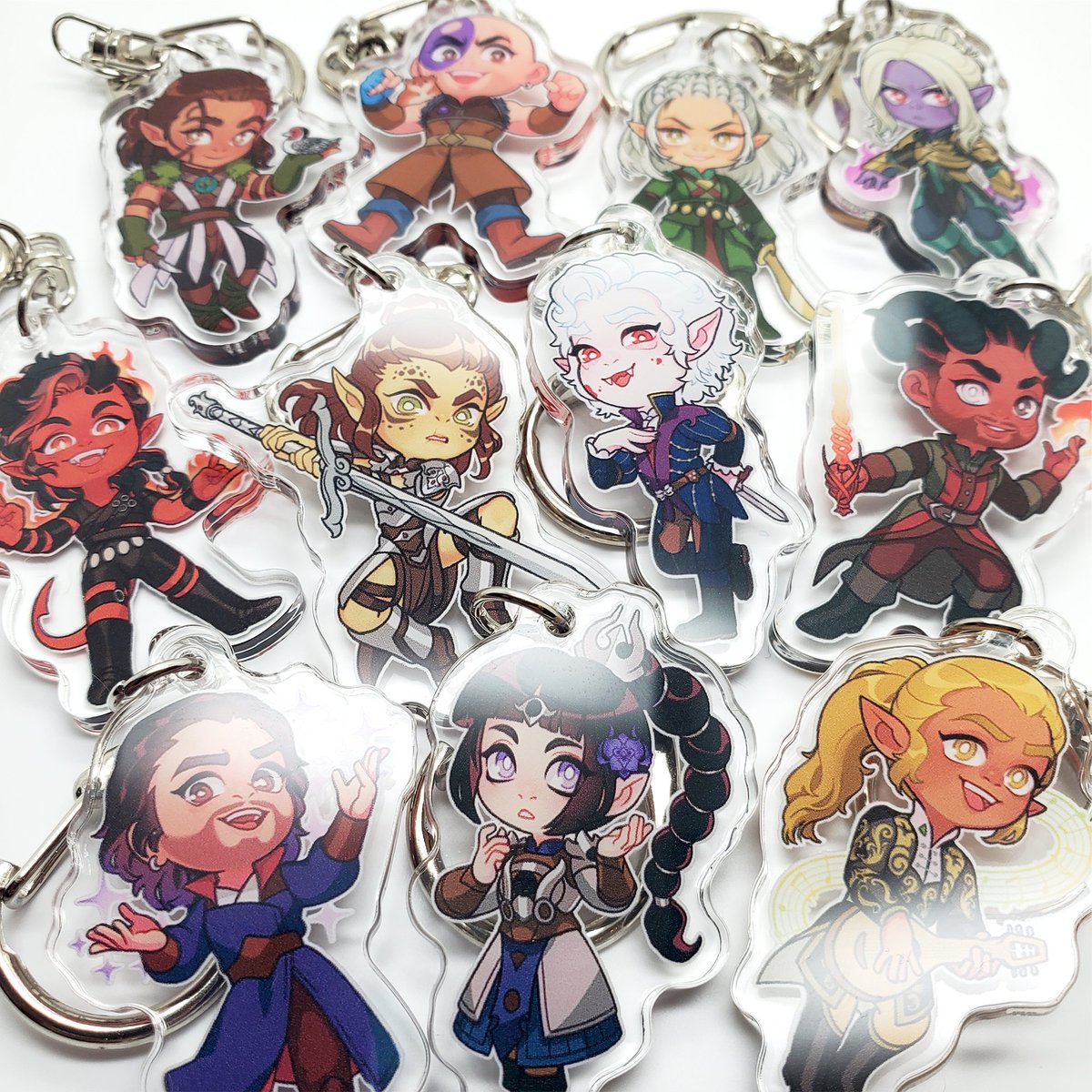 I finally got to the end of Baldur's Gate 3, so to celebrate this recent obsession, here's a bunch of #BG3 charms!!! QwQ/ WOWIE ✨✨✨ Who's your favorite companion? 👀👀👀 ⬇️Link to my shop below! ⬇️