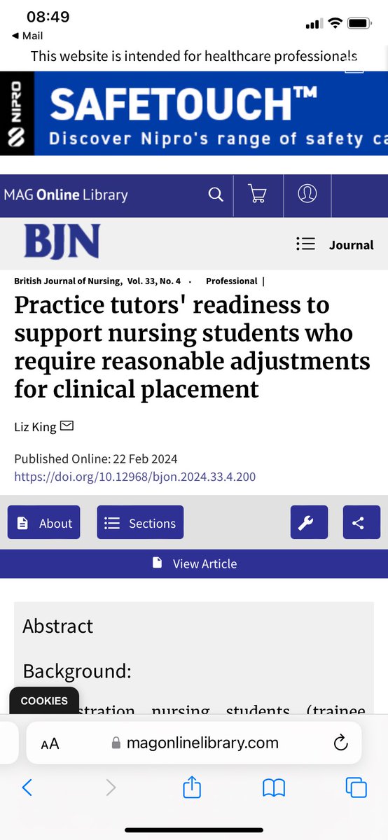 RAINE (@raine_int) on Twitter photo One of our RAINE foundersβ <a href="/lizziegking/">Dr Liz King EdD RN (Child)</a> latest publication in <a href="/BJNursing/">BJN</a> π such an interesting study ππ #ReasonableAdjustments #ReasonableAccomodations #StudentNurses #NurseEducation <a href="/OU_HWSC/">OU Health, Wellbeing & Social Care</a> <a href="/OpenUniversity/">The Open University</a> <a href="/amcraig95/">Dr AnneMarie Craig PhD RN</a> <a href="/DiverseLearners/">Kerry Pace π³οΈβπ π she/her</a> One of our RAINE foundersβ <a href="/lizziegking/">Dr Liz King EdD RN (Child)</a> latest publication in <a href="/BJNursing/">BJN</a> π such an interesting study ππ #ReasonableAdjustments #ReasonableAccomodations #StudentNurses #NurseEducation <a href="/OU_HWSC/">OU Health, Wellbeing & Social Care</a> <a href="/OpenUniversity/">The Open University</a> <a href="/amcraig95/">Dr AnneMarie Craig PhD RN</a> <a href="/DiverseLearners/">Kerry Pace π³οΈβπ π she/her</a>