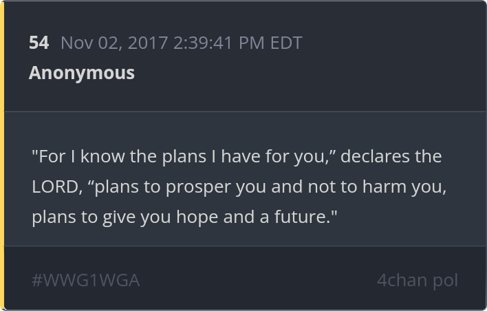 @NewsBlast17 @martingeddes @elenochle Trust the Plan 
In the End God Wins
WWG1WGA