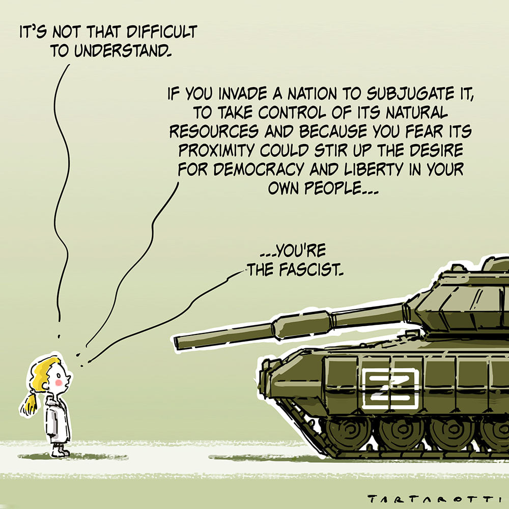 L'abitudine più antica del mondo.
Esattamente due anni fa la Russia invadeva l'Ucraina.
#Ucraina #nazionalismo #Russia #ucrainarussia #Putin #guerra #RussiaInvadedUkraine