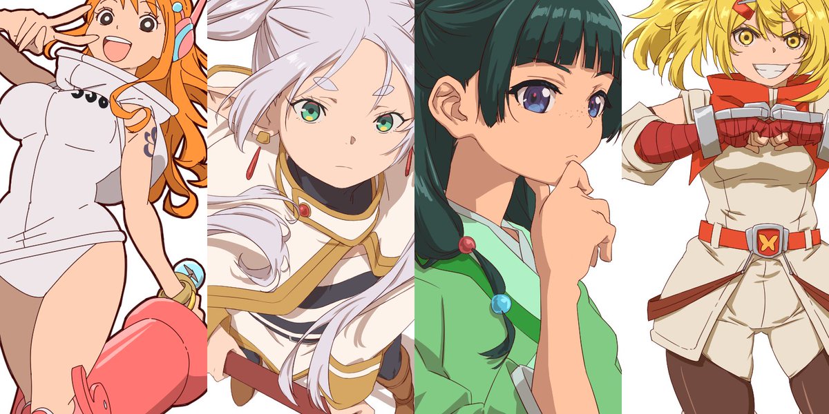 #今月描いた絵を晒そう 今期アニメ。続きモノが強い中プレバンが全部持っていってる 