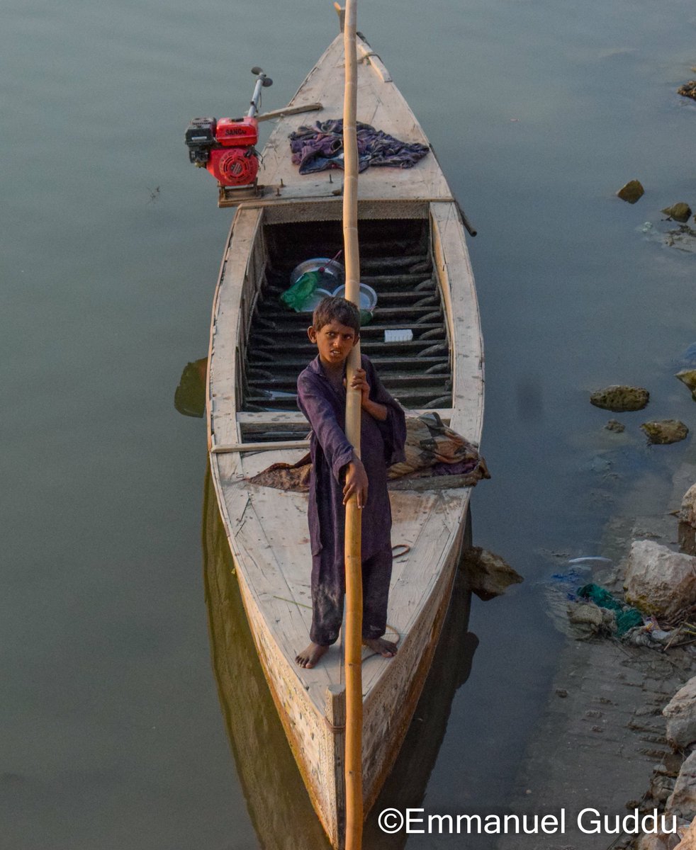 They start fishing from their childhood. The Mohana or Mallah, Mirbahar, Mirani is an ancient tribe of Sindhi people who live in the province of Sindh, Pakistan. Here is very young Mohano who learnt boating and fishing from his elders since he was a child at Manchar Lake.